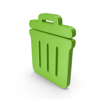 Trash Bin Symbol Green PNG & PSD Images