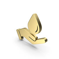 Gold Save Water Symbol PNG & PSD Images
