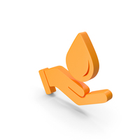 Orange Save Water Symbol PNG & PSD Images