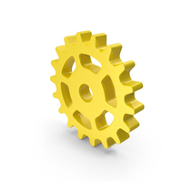 Yellow Gear Logo Icon PNG & PSD Images