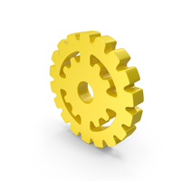 Yellow Gear Logo PNG & PSD Images