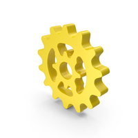 Yellow Gear Logo Icon PNG & PSD Images