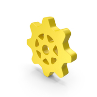 Yellow Gear Logo Icon PNG & PSD Images
