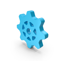 Blue Gear Logo Icon PNG & PSD Images
