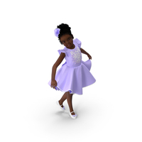 Black Child Girl Party Style PNG & PSD Images