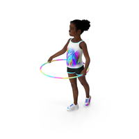 Black Child Girl With Hoop PNG & PSD Images