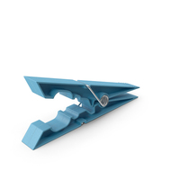 Clothespin Blue Pressed PNG & PSD Images