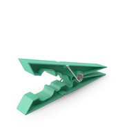 Clothespin Green Pressed PNG & PSD Images