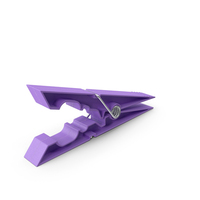 Clothespin Purple Pressed PNG & PSD Images