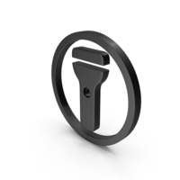 Black Circular Flashlight Logo PNG & PSD Images