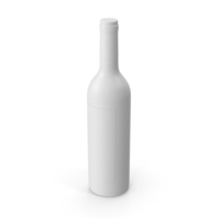 Monochrome Wine Bottle PNG & PSD Images