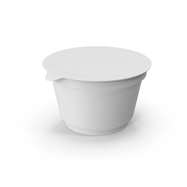Monochrome Sour Cream Cup PNG & PSD Images
