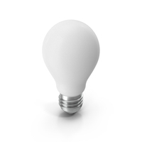 Incandescent Light Bulb White PNG & PSD Images