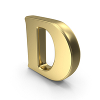 Gold Letter D PNG & PSD Images