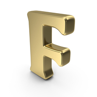 Gold Letter F PNG & PSD Images