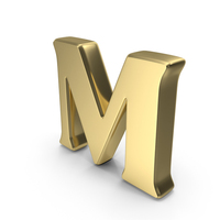 Gold Letter M PNG & PSD Images