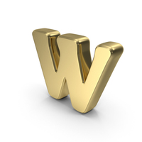 Gold Letter W PNG & PSD Images