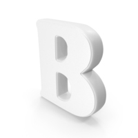 White Letter B PNG & PSD Images