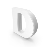 White Letter D PNG & PSD Images