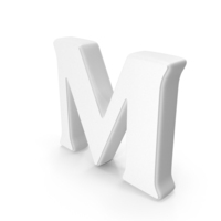 White Letter M PNG & PSD Images