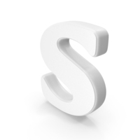 White Letter S PNG & PSD Images