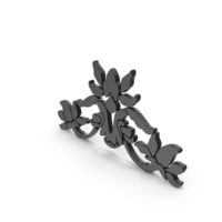 Black Flower Design PNG & PSD Images