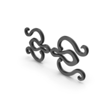 Black Modern Floral Design PNG & PSD Images