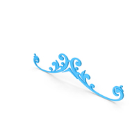 Blue Floral Frame Design PNG & PSD Images