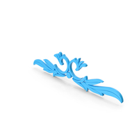 Blue Floral Leaf Design PNG & PSD Images