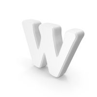 White Letter W PNG & PSD Images