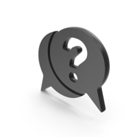 Black Question Mark Chat Symbol PNG & PSD Images