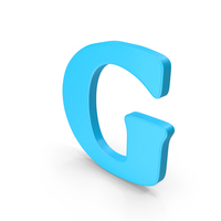 Font Design G Blue PNG & PSD Images