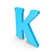 Font Design K Blue PNG & PSD Images