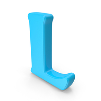 Blue Alphabet L PNG & PSD Images