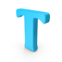 Blue Alphabet T PNG & PSD Images
