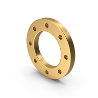 Gold Pipe Flange PNG & PSD Images