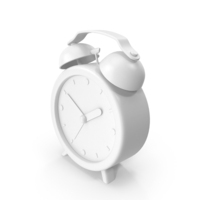 White Alarm Clock PNG & PSD Images
