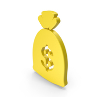 Money Dollar Bag Symbol Yellow PNG & PSD Images