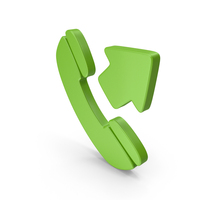 Outgoing Call Symbol Green PNG & PSD Images