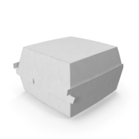 White Closed Hamburger Packaging PNG & PSD Images