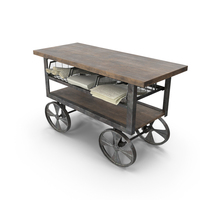 Old Cart With Paper Storage PNG & PSD Images