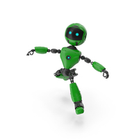 Green & Black Jumping Robot PNG & PSD Images
