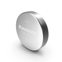 Button Cell Battery Panasonic CR1025 PNG & PSD Images