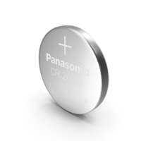 Button Cell Battery Panasonic CR2032 PNG & PSD Images
