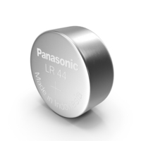 Button Cell Battery Panasonic LR44 PNG & PSD Images