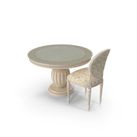 Round Dining Table With Chairs PNG & PSD Images