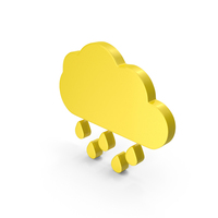 Rainy Weather Symbols Yellow PNG & PSD Images
