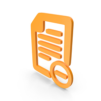 Orange Remove Digital Document Symbol PNG & PSD Images