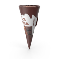 Cone Ice Cream Package Mockup Chocolate PNG & PSD Images