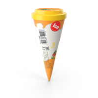 Cone Ice Cream with Cap Mockup Tropic PNG & PSD Images